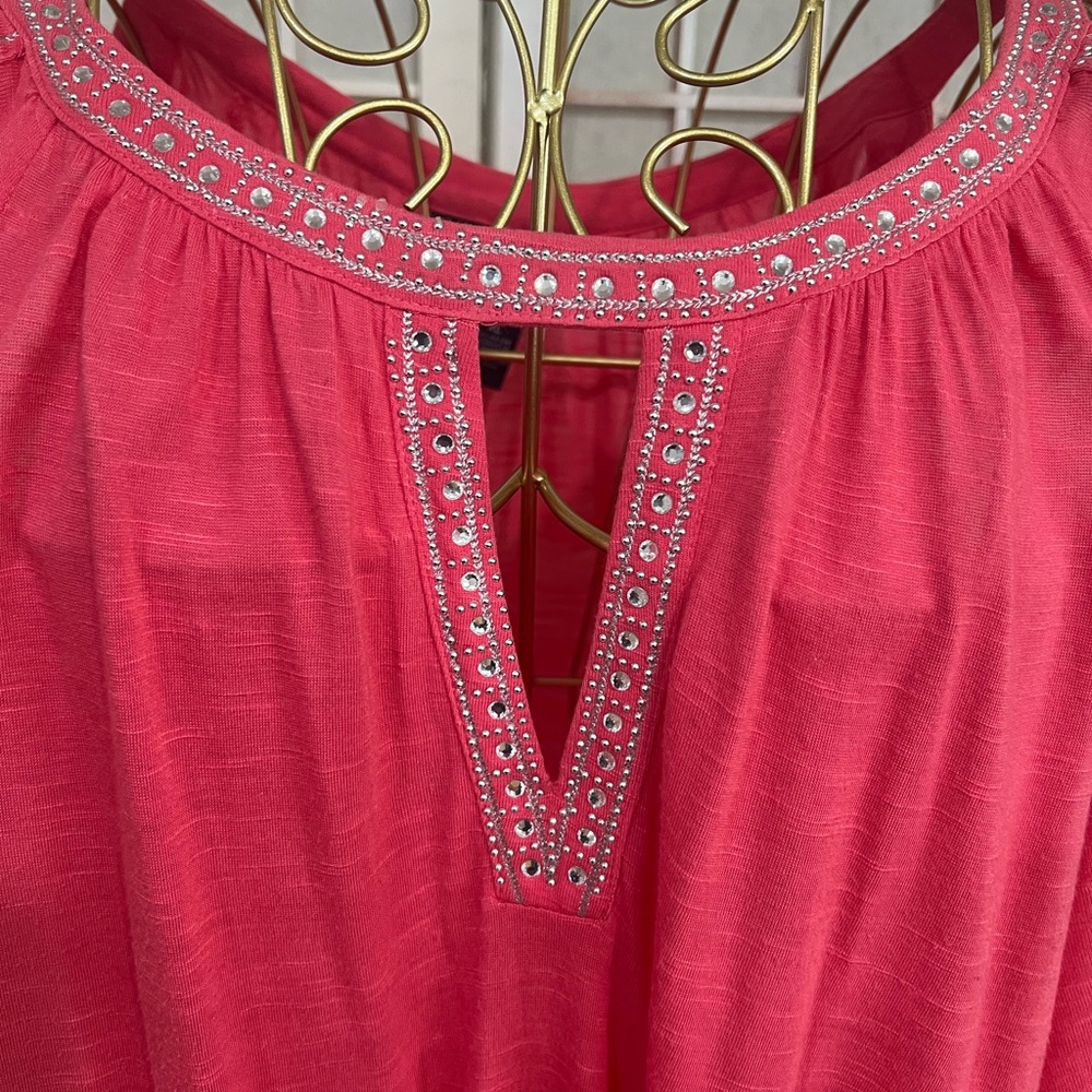 Embellished Pink Women's Top